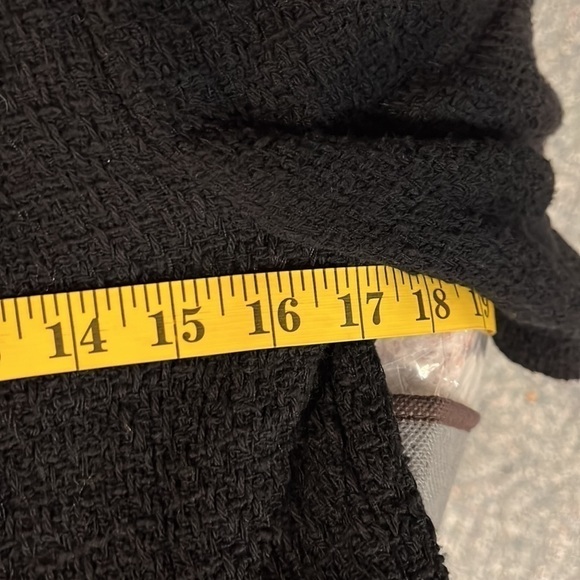 𝅺trf ZARA BLACK SHORT TOP WITH FRINGE SIZE SMALL - Picture 8 of 9